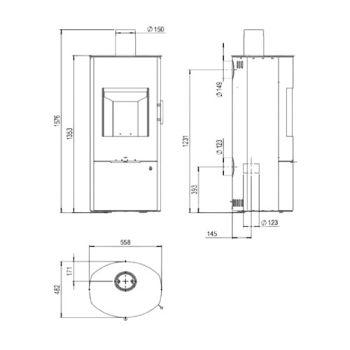 Stufa a legna Königshütte Gemini 1/7 | 6 kW