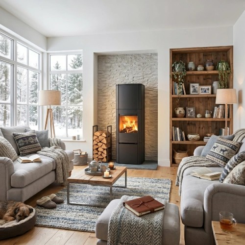 Stufa a legna Scan 65-9 High Top Stahl 6 kW