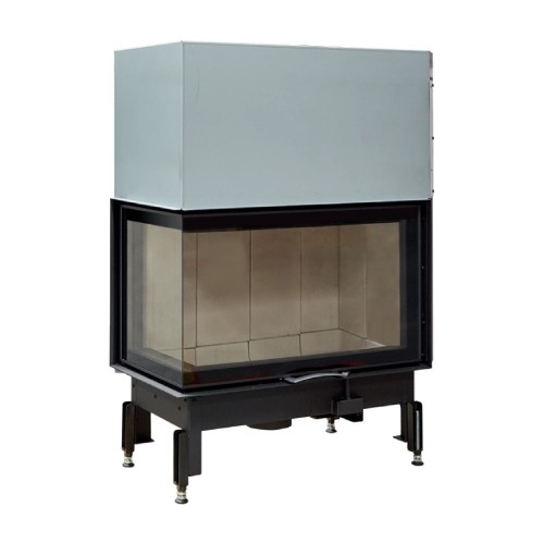 Inserto a legna Austroflamm Cheminée d'angle 89x49x..S 3.0 | 12 kW porte coulissante