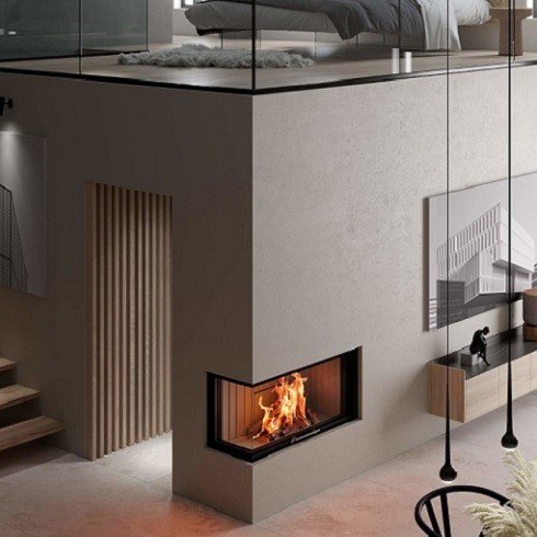 Inserto a legna Spartherm Varia 2R-100h 12,3 kW porte coulissante