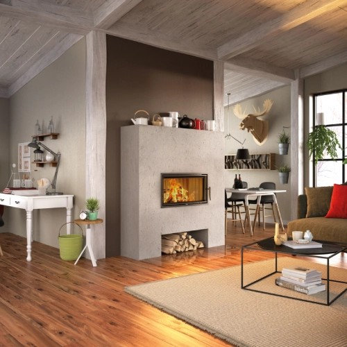 Inserto a legna Spartherm Varia AS 7 kW indépendant de l’air ambiant porte pivotante