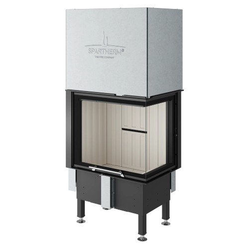 Inserto a legna Spartherm Varia 2R-55h 7 kW indépendant de l’air ambiant porte coulissante