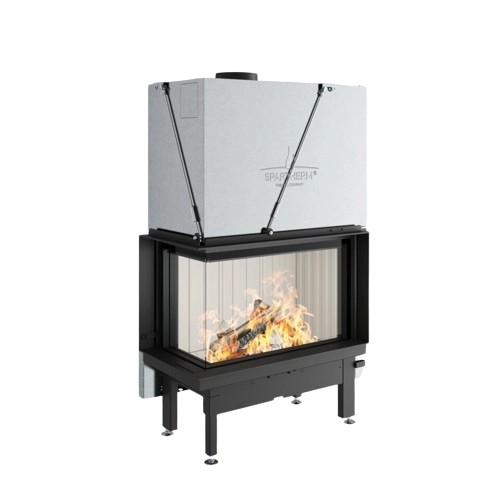 Inserto a legna Spartherm Premium V-2L-80h 10,5 kW cheminée d'angle porte coulissante