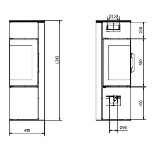 Stufa a legna Fram Luisa S 6 kW