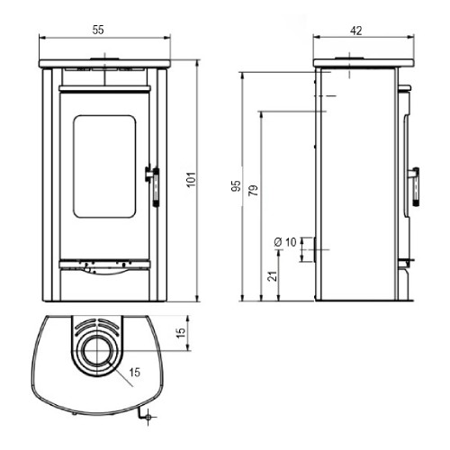 Stufa a legna Koppe Caron 5 | 5 kW