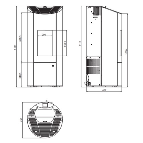 Stufa a pellet Olsberg Levana 3.0 | 6 kW étanche