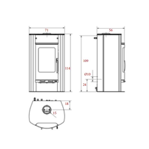Stufa a legna Koppe Nexus Aqua 11 kW Hydro