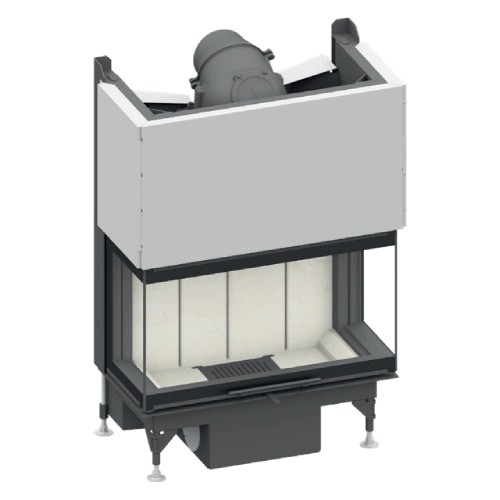 Inserto a legna SCHMID Ekko U 84(34) h evo porte coulissante 9 kW
