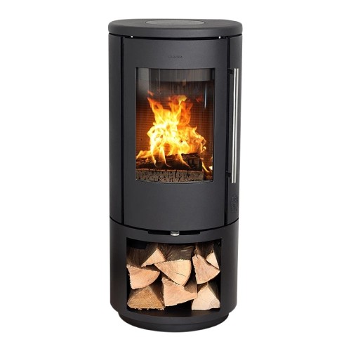 Stufa a legna Morsoe 7343 | 4,3 kW avec un compartiment pour ranger le bois