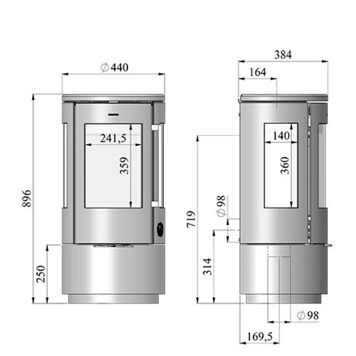 Stufa a legna Morsoe 7440 | 4,3 kW