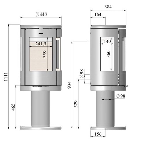 Stufa a legna Morsoe 7449 | 4,3 kW