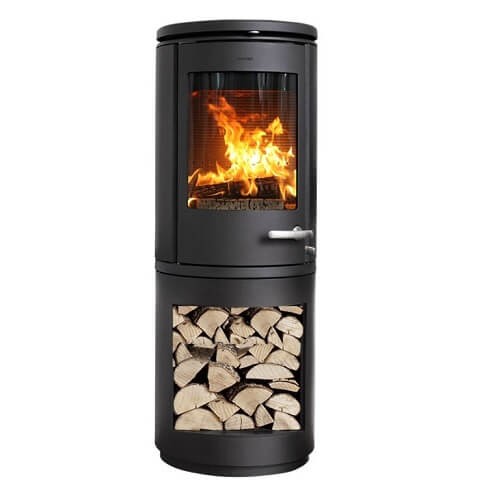 Stufa a legna Morsoe 7893 | 7,3 kW avec un compartiment pour ranger le bois