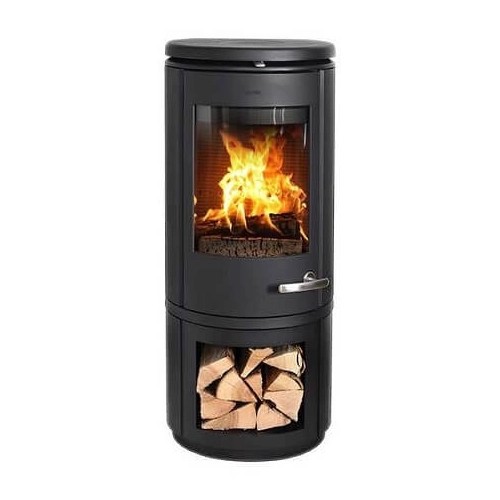 Stufa a legna Morsoe 7843 | 7,3 kW avec un compartiment pour ranger le bois