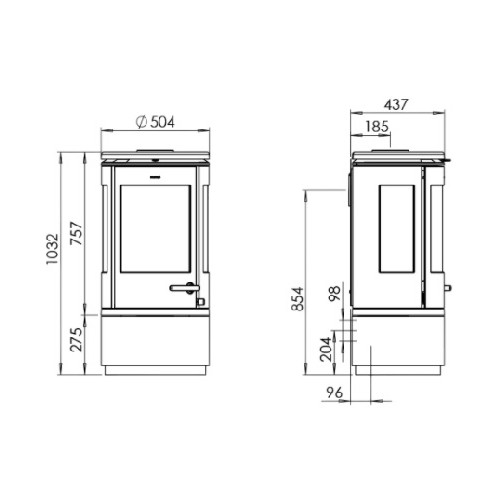Stufa a legna Morsoe 7940 | 7,3 kW
