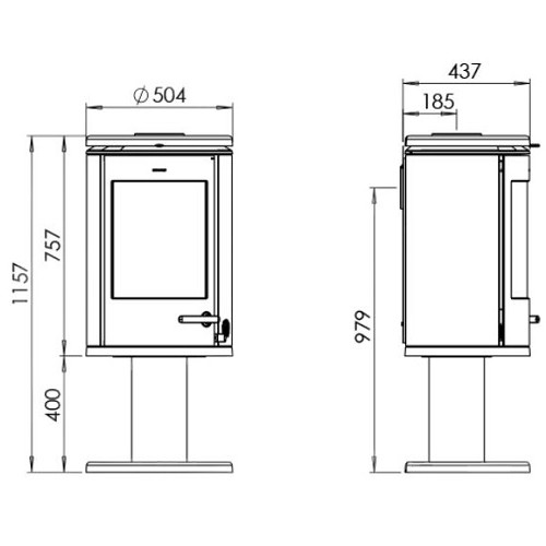 Stufa a legna Morsoe 7948 | 7,3 kW