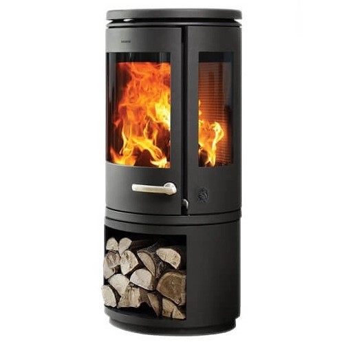 Stufa a legna Morsoe 7943 | 7,3 kW avec un compartiment pour ranger le bois