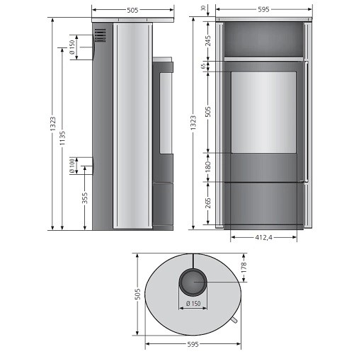 Stufa a legna Oranier Polar Neo 8 | 8 kW
