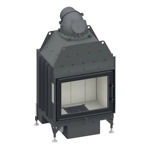 Inserto a legna SCHMID Lina 67 s evo 9 kW porte pivotante