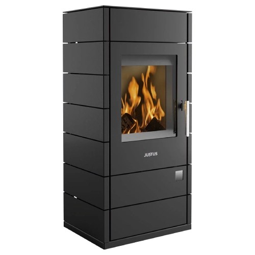 Stufa a legna Justus Tova W+ avec bloc accumulateur – 6 kW