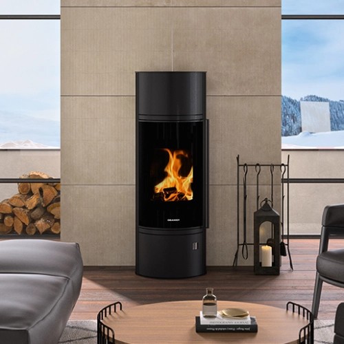 Stufa a legna Oranier Arena W+ 2.0 pureBLACK 7 kW