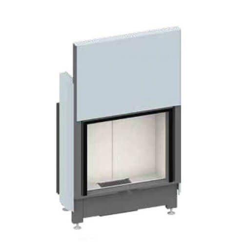 Inserto a legna SCHMID Lina GT 7363 h Kristall+ porte coulissante 6 kW
