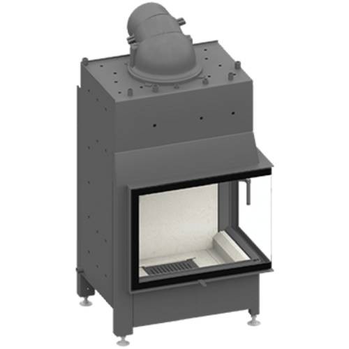 Inserto a legna SCHMID Ekko W R 67(45)51 s porte pivotante 14,9 kW sans pont