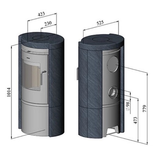 Stufa a legna Morsoe 6150 | 6 kW