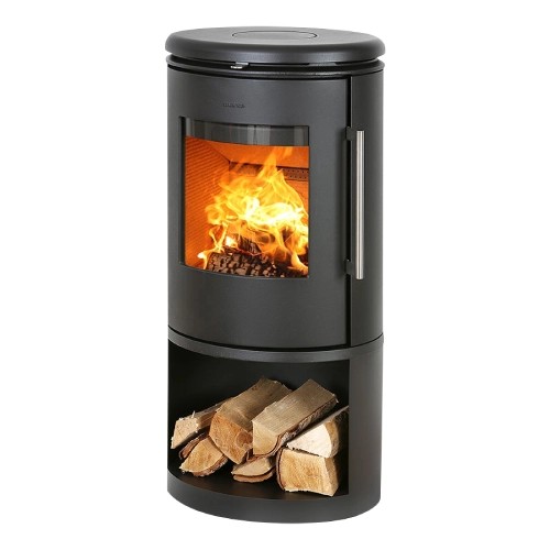 Stufa a legna Morsoe 6843 | 5,9 kW avec un compartiment pour ranger le bois