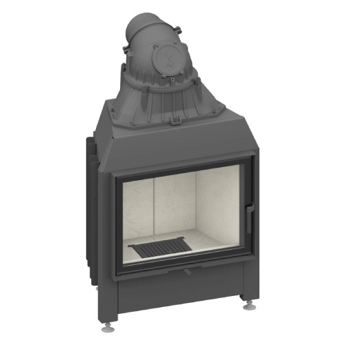 Inserto a legna SCHMID Lina 67 s 9 kW porte pivotante