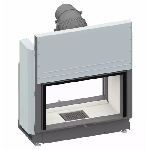 Inserto a legna SCHMID Lina TV 8751 h/k Cristal+ avec porte coulissante / inclinable 10 kW