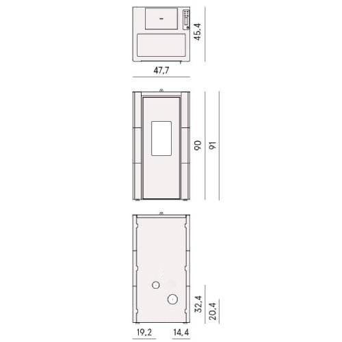 Stufa a pellet Cadel Cristal 7 | 7 kW