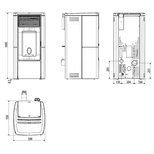 Stufa a pellet MCZ STAR Comfort Air 10 M3 10 kW