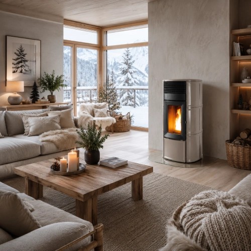 Stufa a pellet MCZ SUITE Comfort Air Matic 12 M3 Core 12 kW