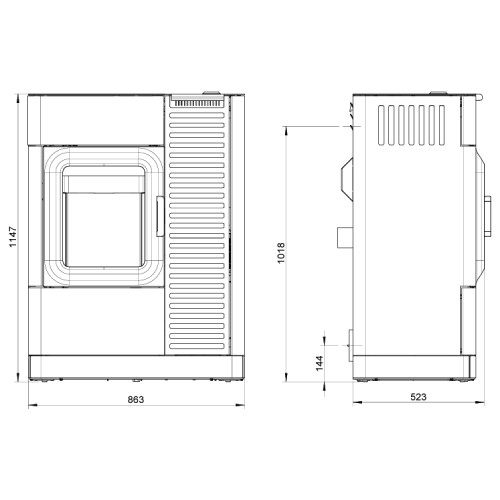 Stufa a pellet Austroflamm Mo Duo 9,4 kW