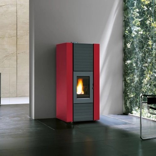 Stufa a pellet Palazzetti Ecofire Martina Idro Lux 10kW hydro