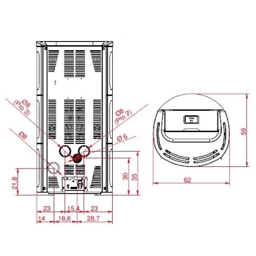 Stufa a pellet Palazzetti Ecofire Nadine 9 kW
