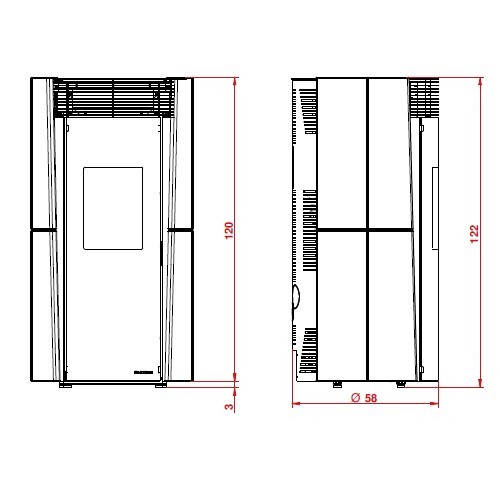 Stufa a pellet Palazzetti Ecofire Lilibet Pro 2 | 9 kW
