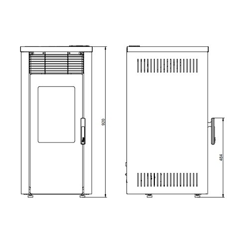 Stufa a pellet Royal Donna Air 80 US 8 kW