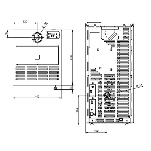 Stufa a pellet Royal Donna Air 80 US 8 kW