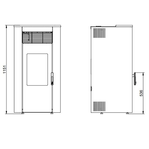 Stufa a pellet Royal Roberta Air 120 | 11,8 kW