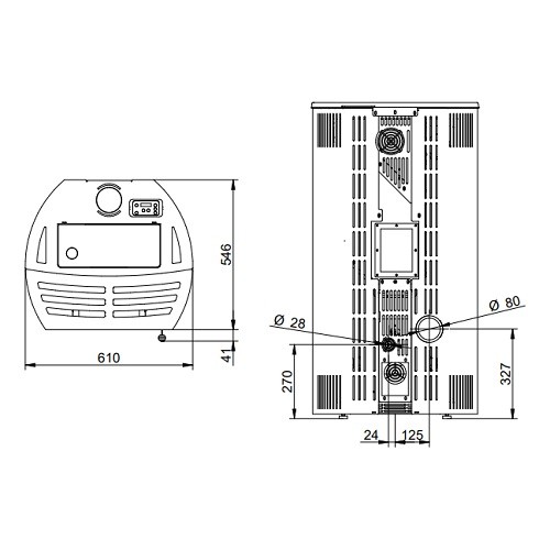 Stufa a pellet Royal Roberta Air 120 | 11,8 kW