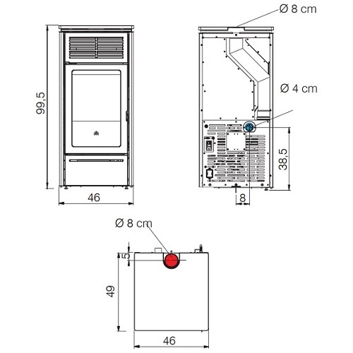 Stufa a pellet Edilkamin Slide 7 Evo 6,9 kW