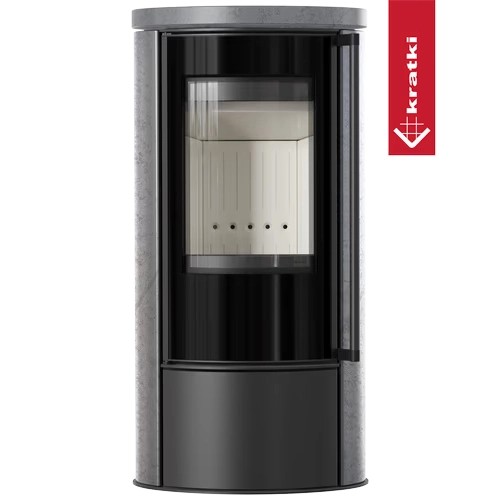 Stufa a legna Kratki Erik 5,5 kW avec plaque supérieure en céramique