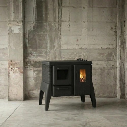 Stufa a legna Brunner Iron Dog 06 avec fonction gril 8 kW