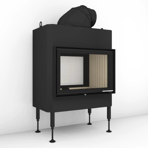 Inserto a legna Brunner BKH 5.0 Tunnel 42-66 | 9 kW porte pivotante/pivotante