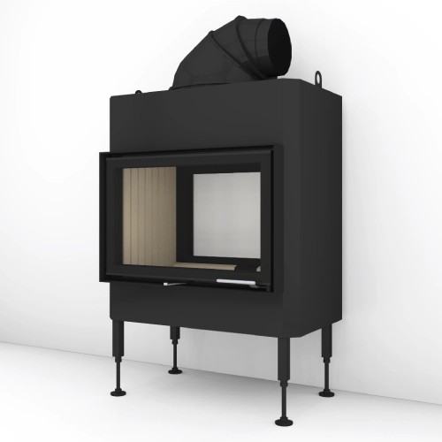 Inserto a legna Brunner BKH 5.0 Tunnel 42-66 | 9 kW porte pivotante/pivotante