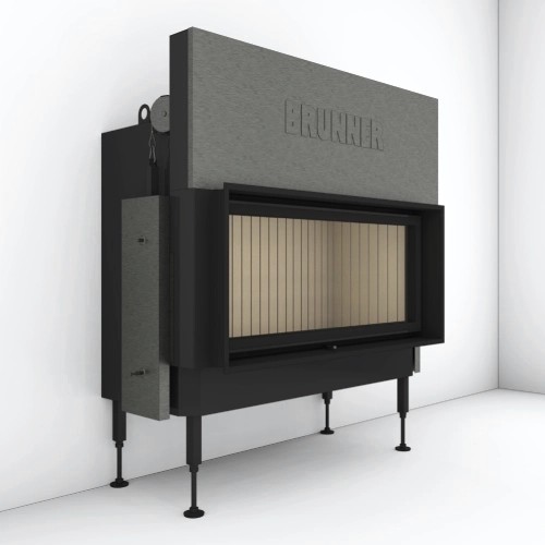 Inserto a legna Brunner BKH 5.0 Plat 42-98 | 11 kW porte coulissante