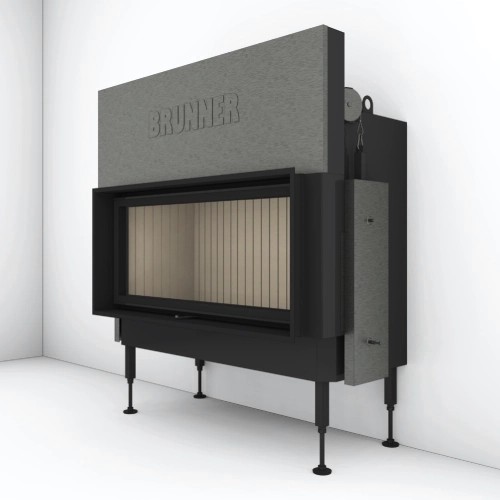 Inserto a legna Brunner BKH 5.0 Plat 42-98 | 11 kW porte coulissante