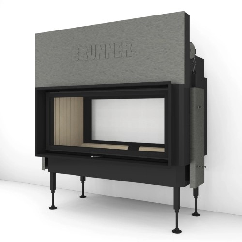 Inserto a legna Brunner BKH 5.0 Tunnel 42-98 | 11 kW porte coulissante/basculante