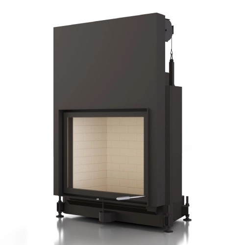Inserto a legna Brunner Foyer Stil plat 62-76 + porte coulissante 10,5 kW